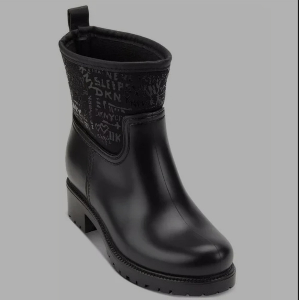 DKNY Black Winter Rain Boots